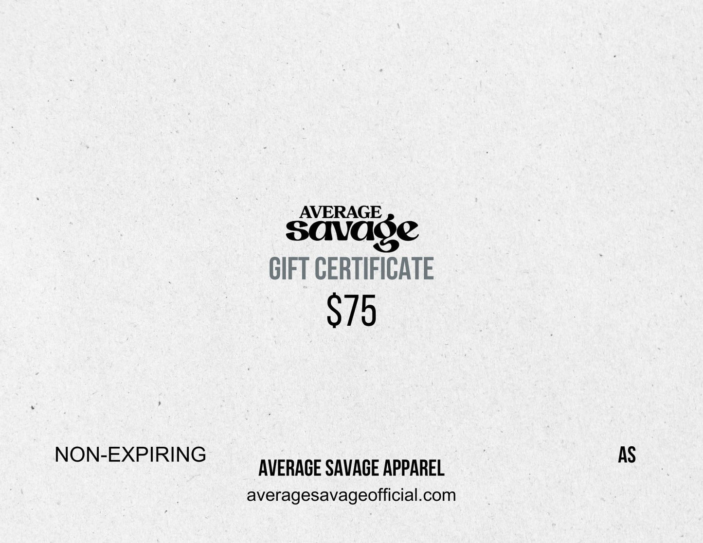 Average Savage Apparel Gift Cards