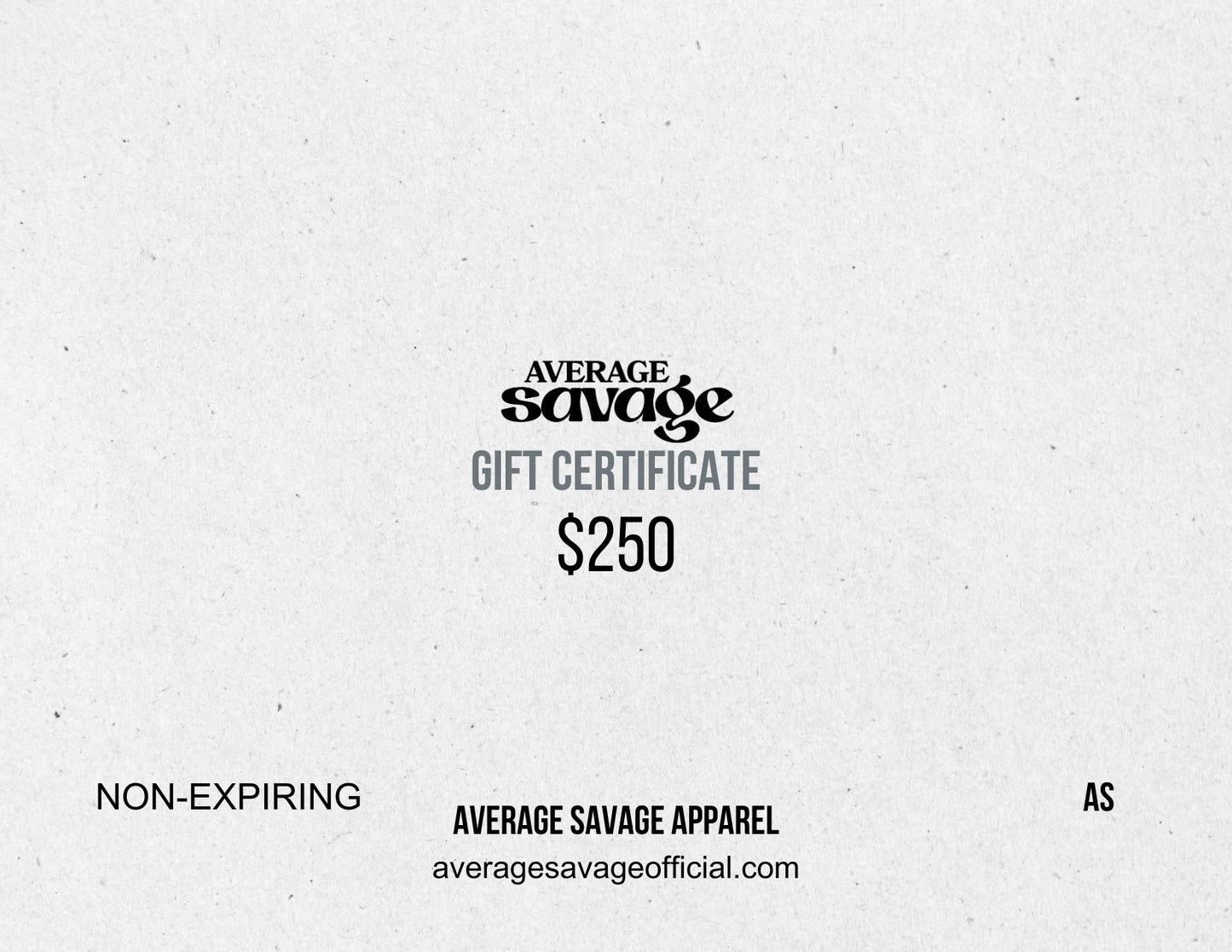 Average Savage Apparel Gift Cards