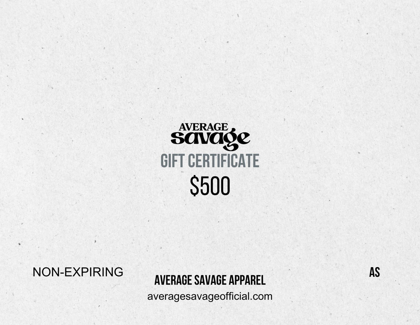 Average Savage Apparel Gift Cards