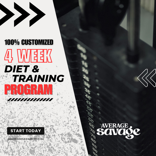 (100% Customized) 4 Week Diet & Training Program