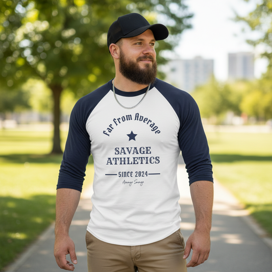 Far From Average 3/4 Raglan Tee