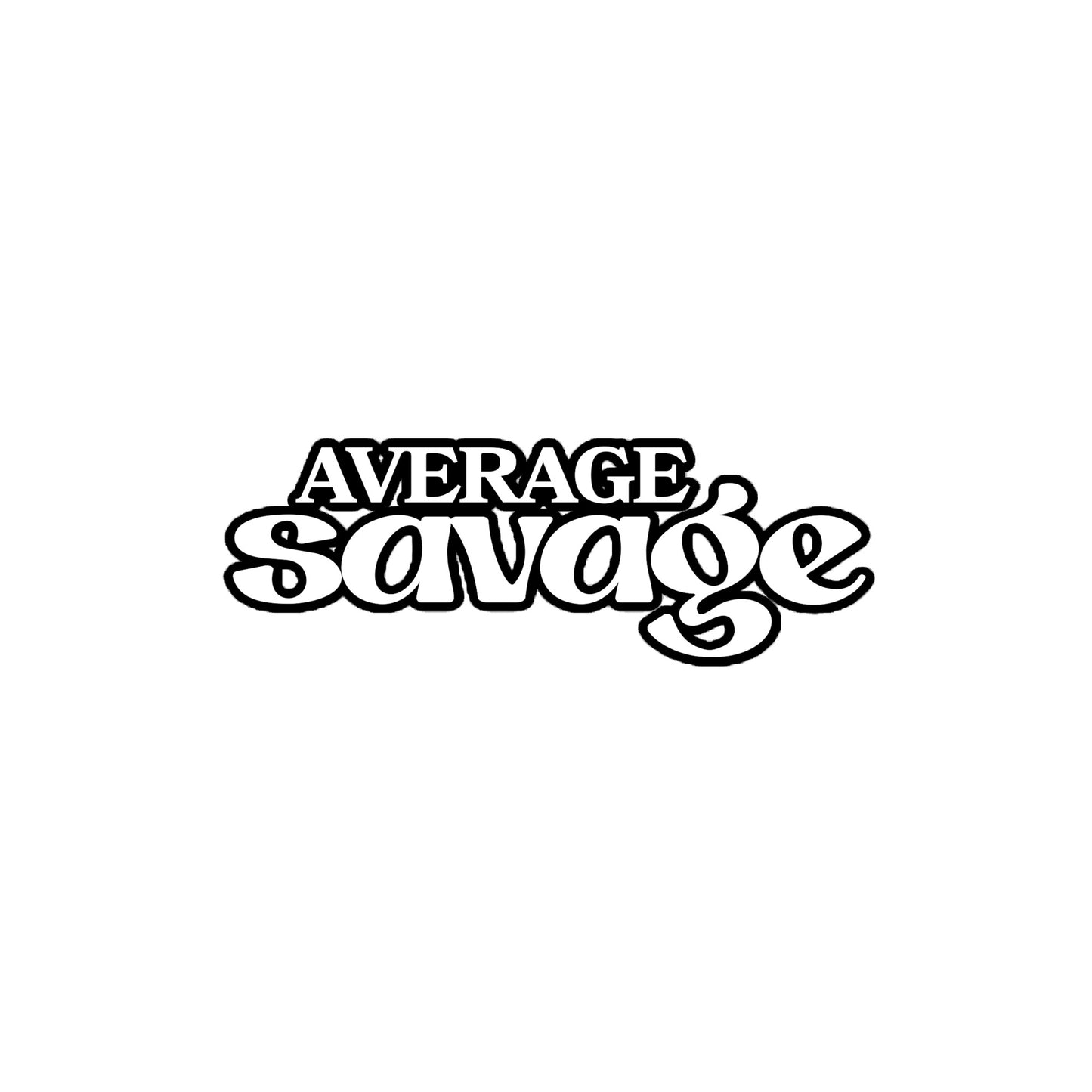 Stickers (White/Black) Average Savage