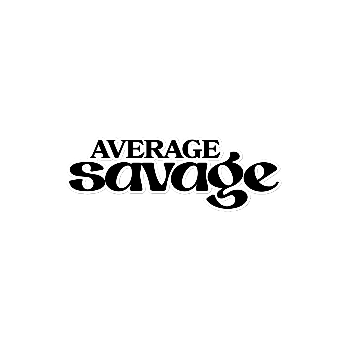 Stickers (Black/White) Average Savage