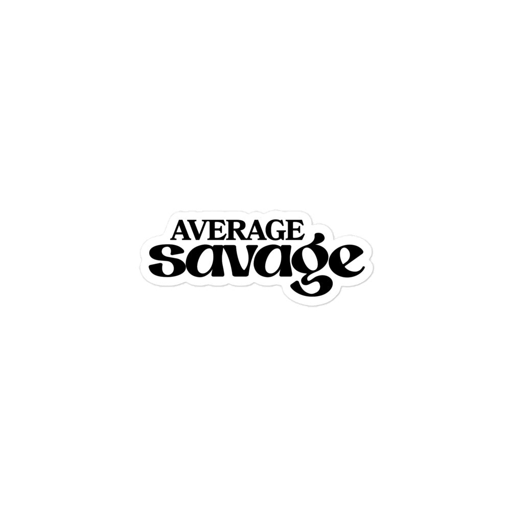 Stickers (Black/White) Average Savage