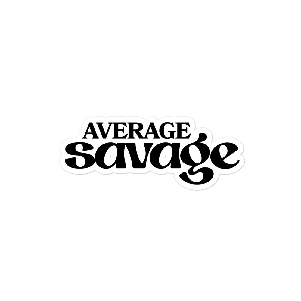 Stickers (Black/White) Average Savage