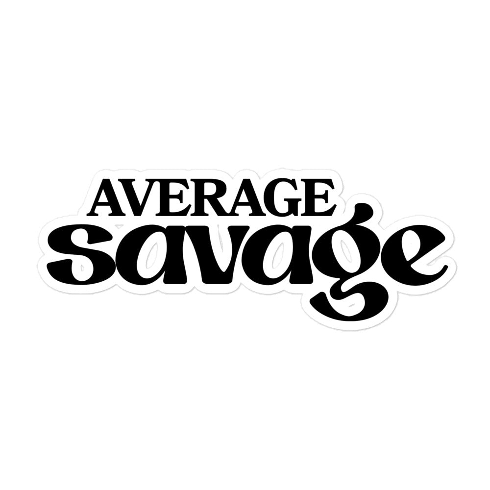 Stickers (Black/White) Average Savage