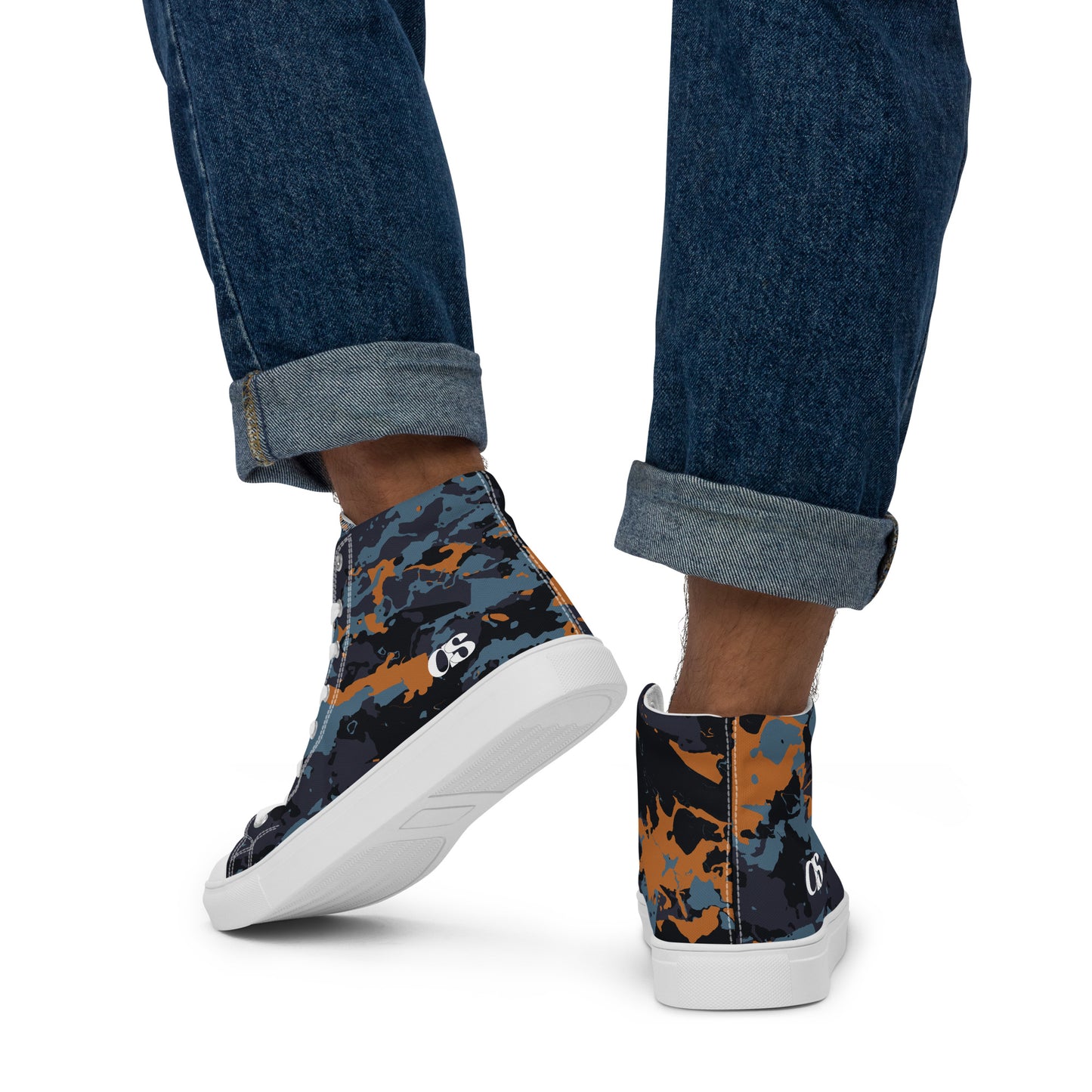 Men’s Camo-Line high top canvas shoes