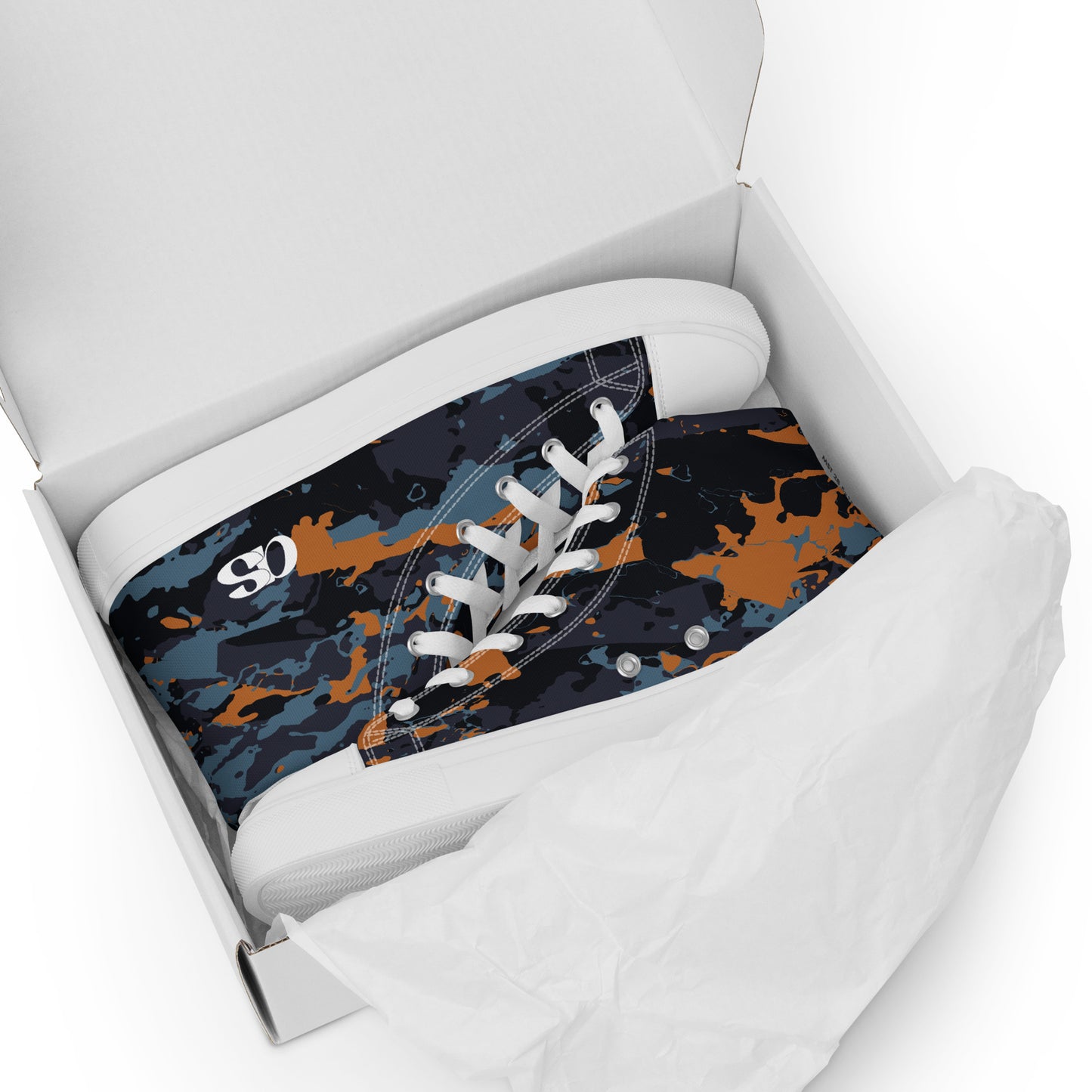 Men’s Camo-Line high top canvas shoes